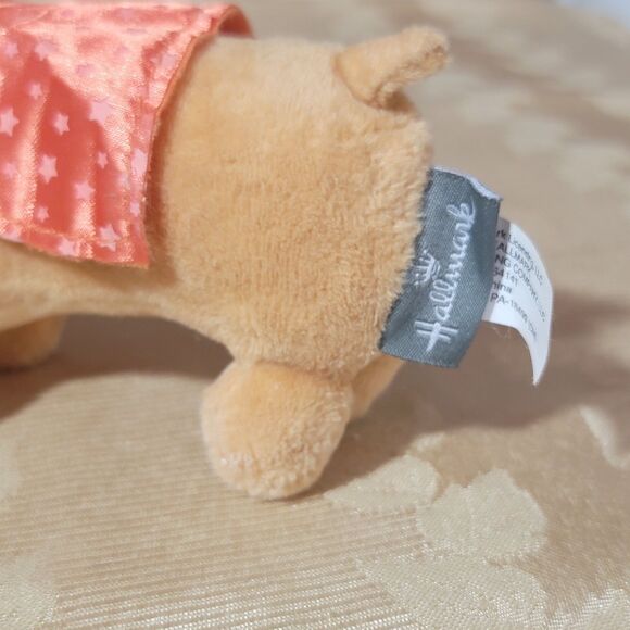 Hallmark Happy Halloweenie Dachshund 6” dog plush in a Mask & Glow in Dark Cape - Picture 10 of 13